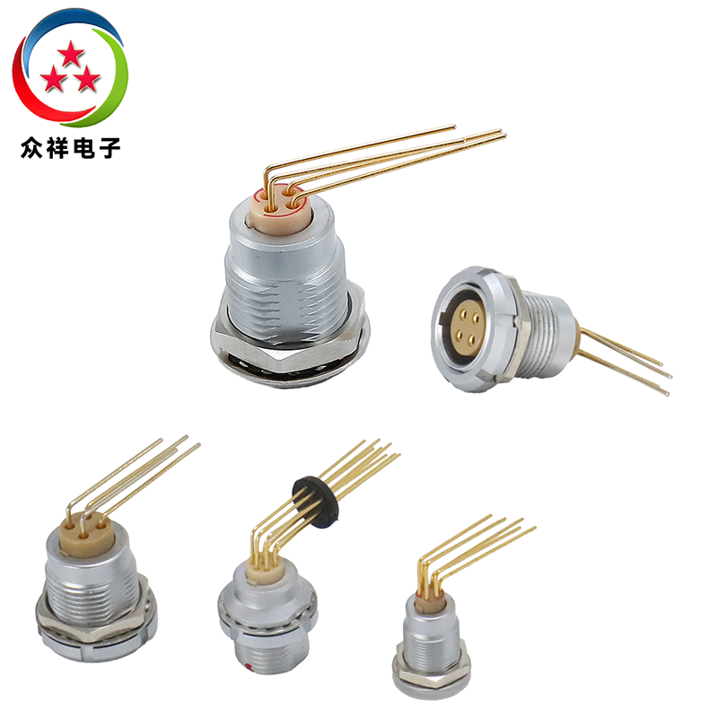 B-90°彎角針芯固定式插座