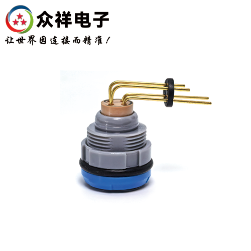 2P-塑料長彎針插座